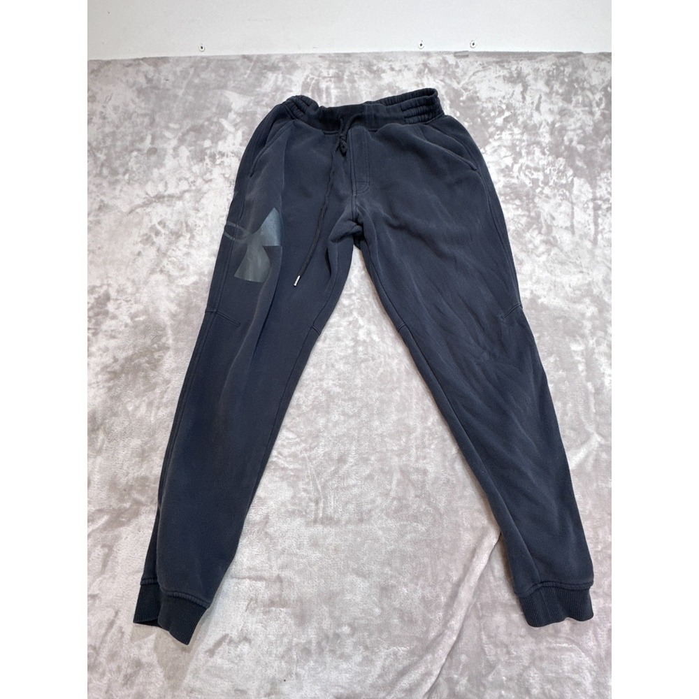 Under Armour Joggers Men's Size Medium Charcoal Black Loose Coldgear Drawstring
